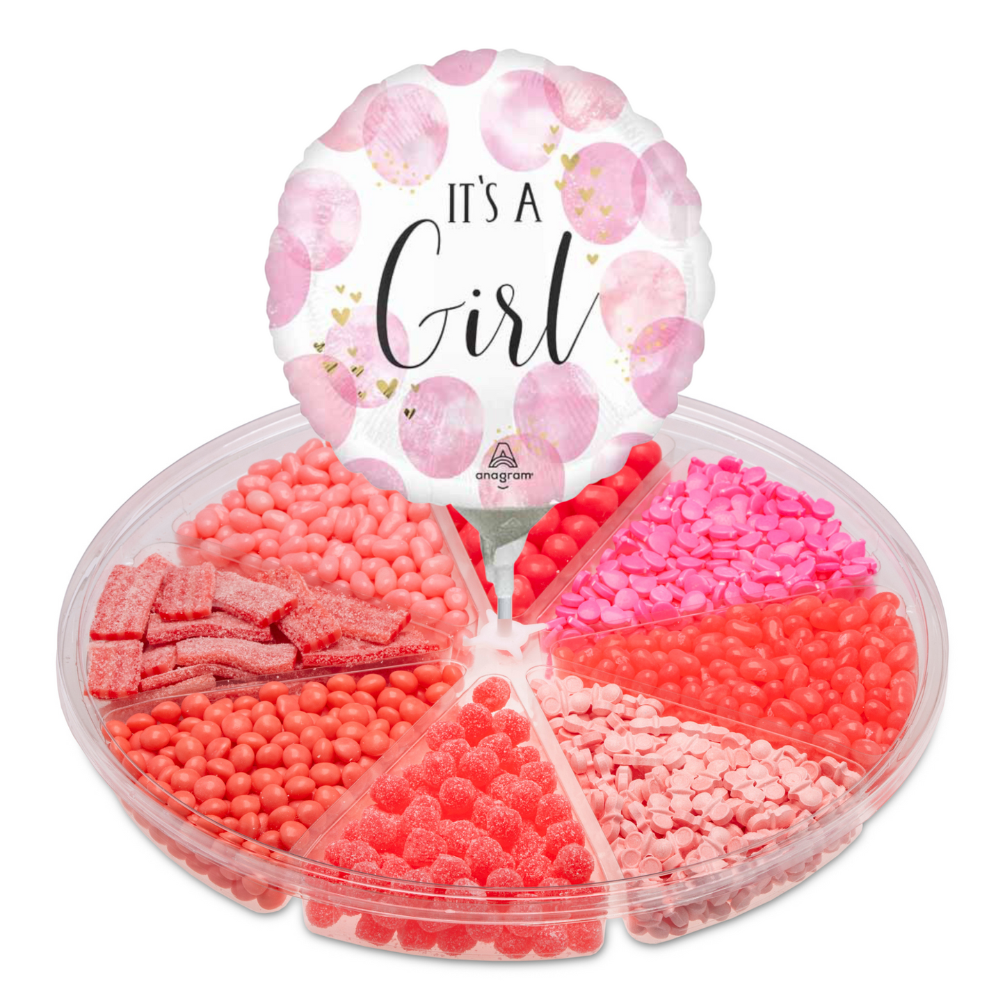 XL Platter with Baby Girl Balloon
