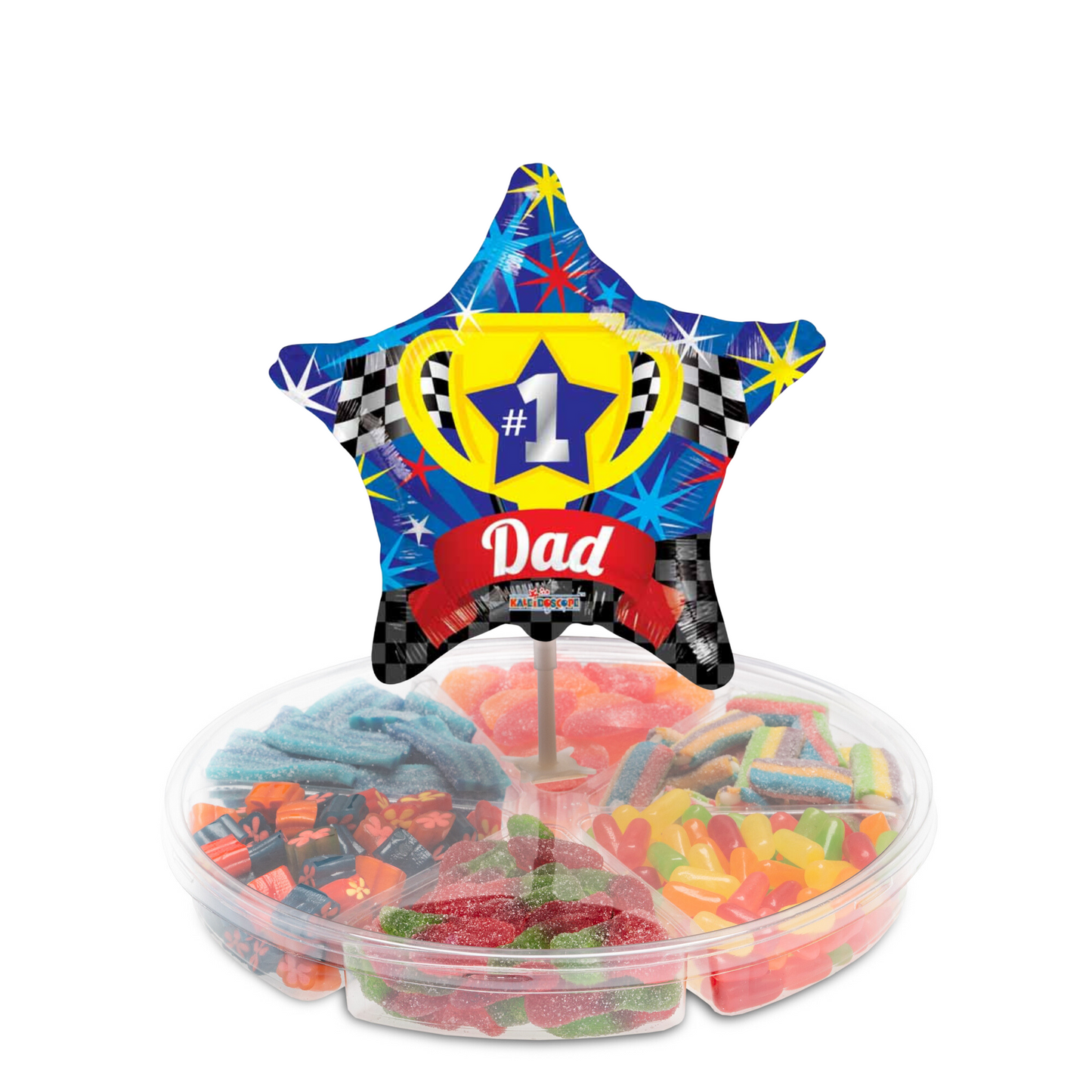 Medium Platter with Best Dad Balloon