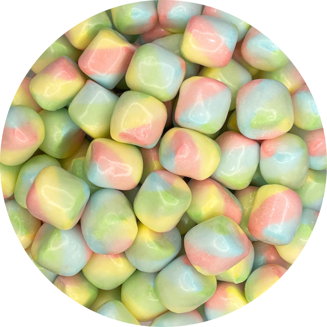 Jumbo Rainbow Candy Coated Marshmallows, 300 grams