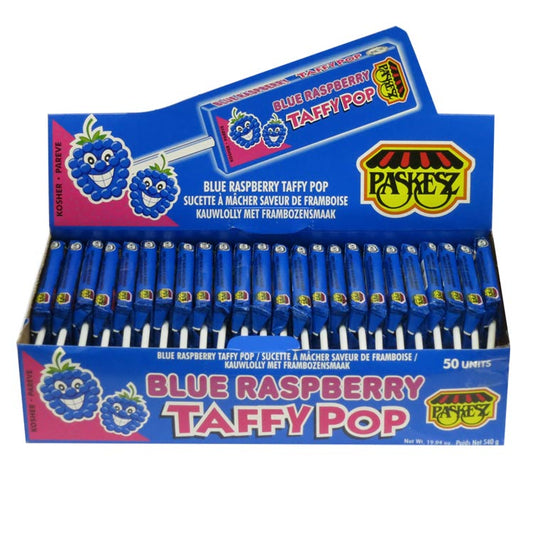 Paskesz Blue Raspberry Taffy Pop