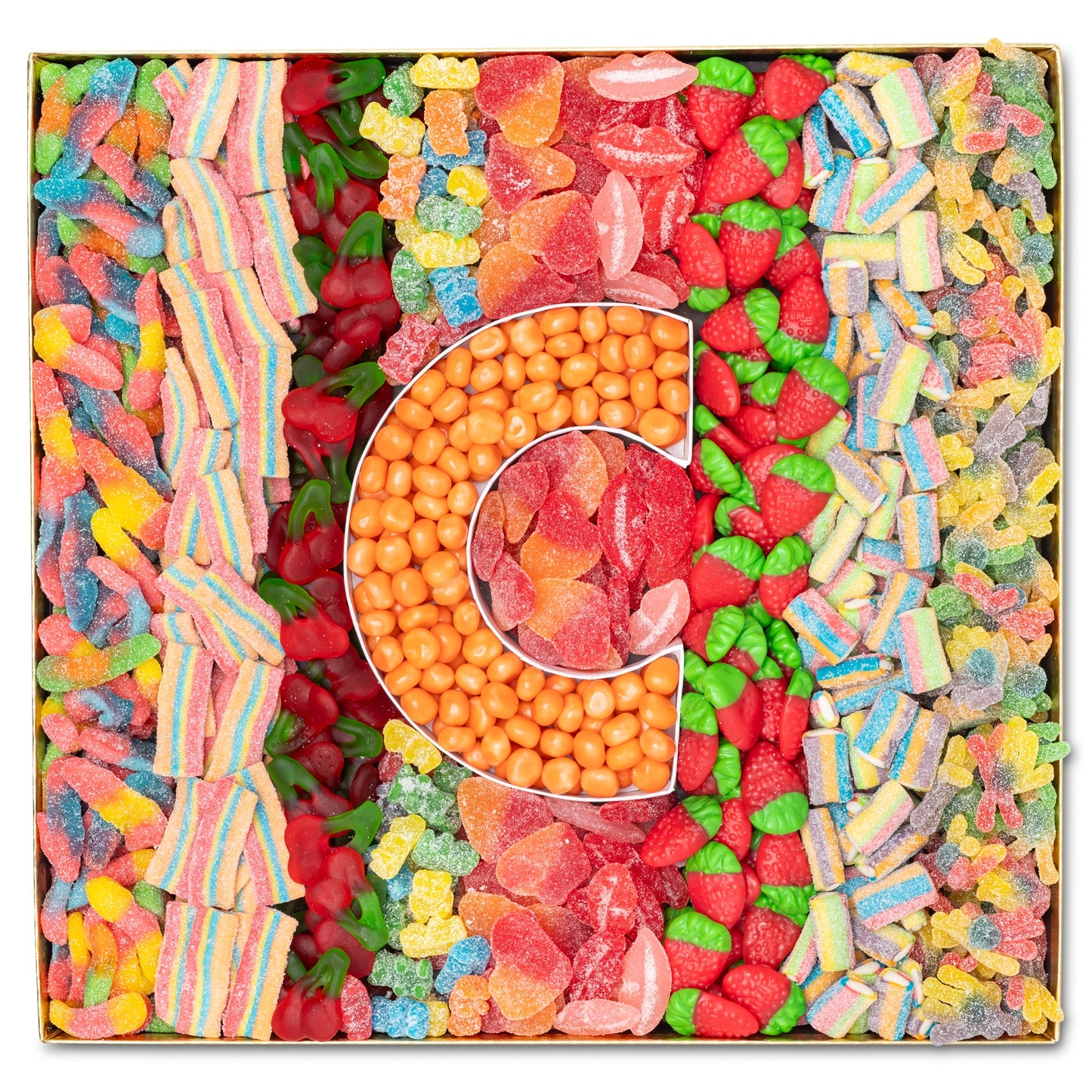 Mega Candy Platter with Letter/ Number