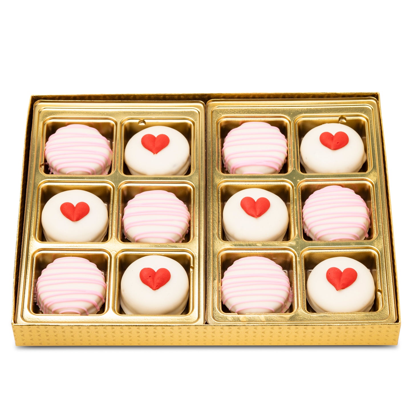 Heart Chocolate Covered Sandwich Cookies