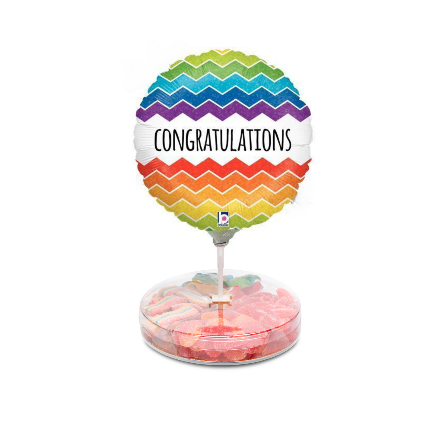 Small Platter with Congratulations Balloon