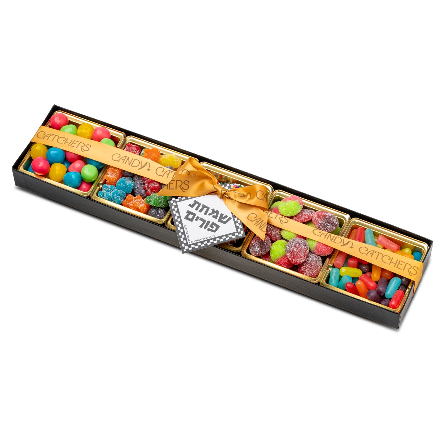 5 Section Tray with Purim Tag, Candy