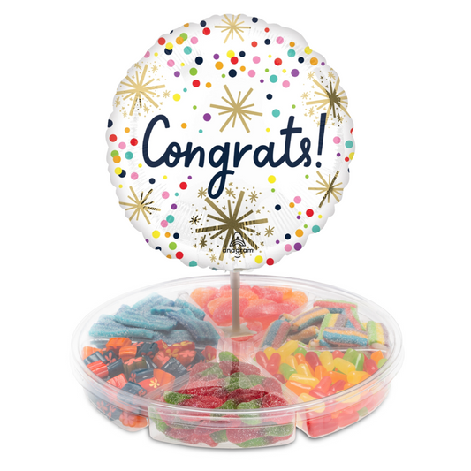 Medium Platter with Congrats Balloon (Engagement)