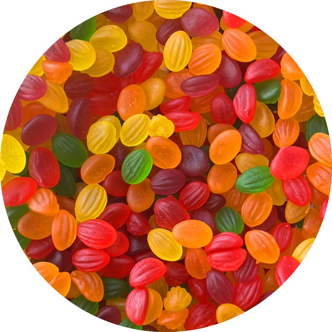 Jelly Oval Fruits, 1 Pound