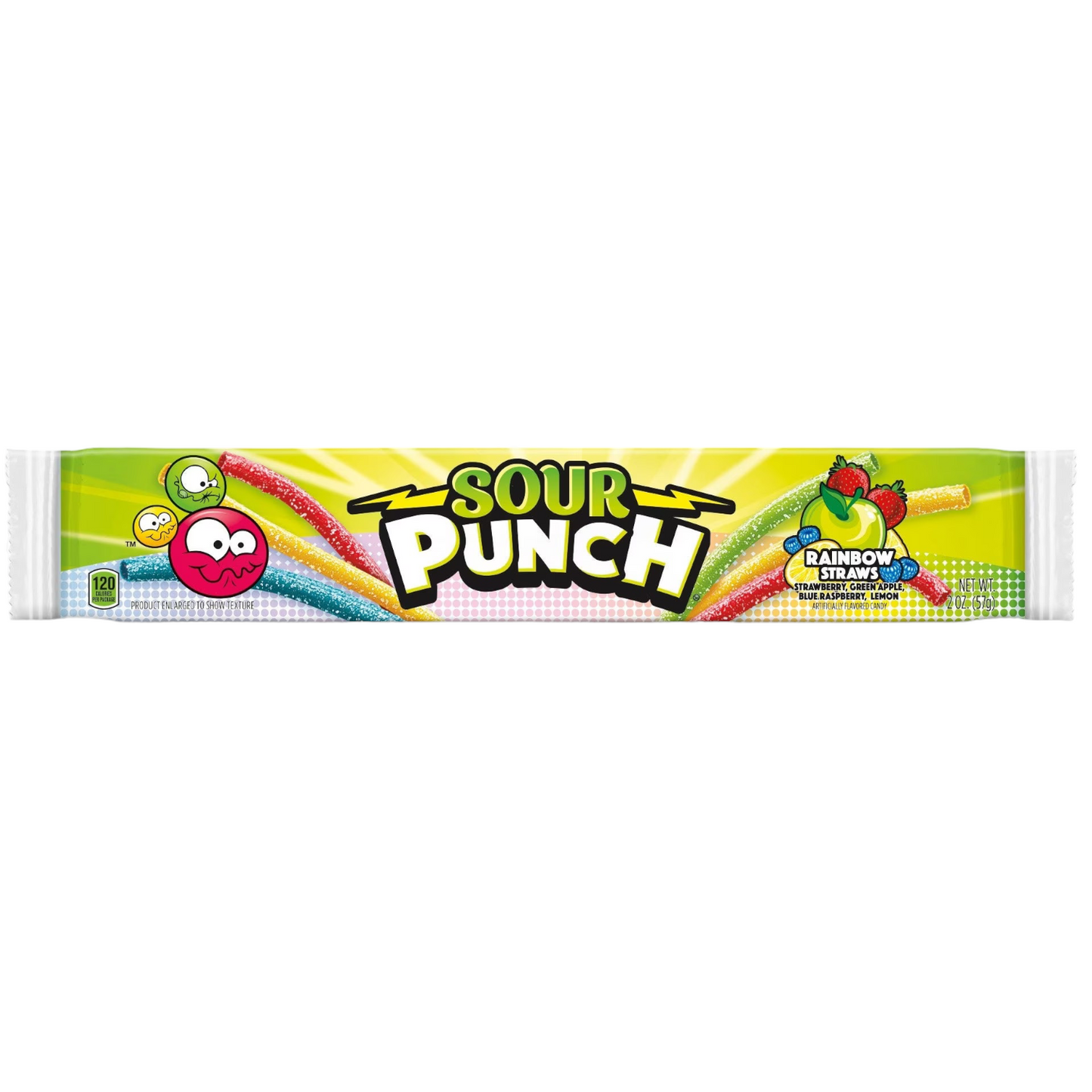 Sour Punch Rainbow Straws