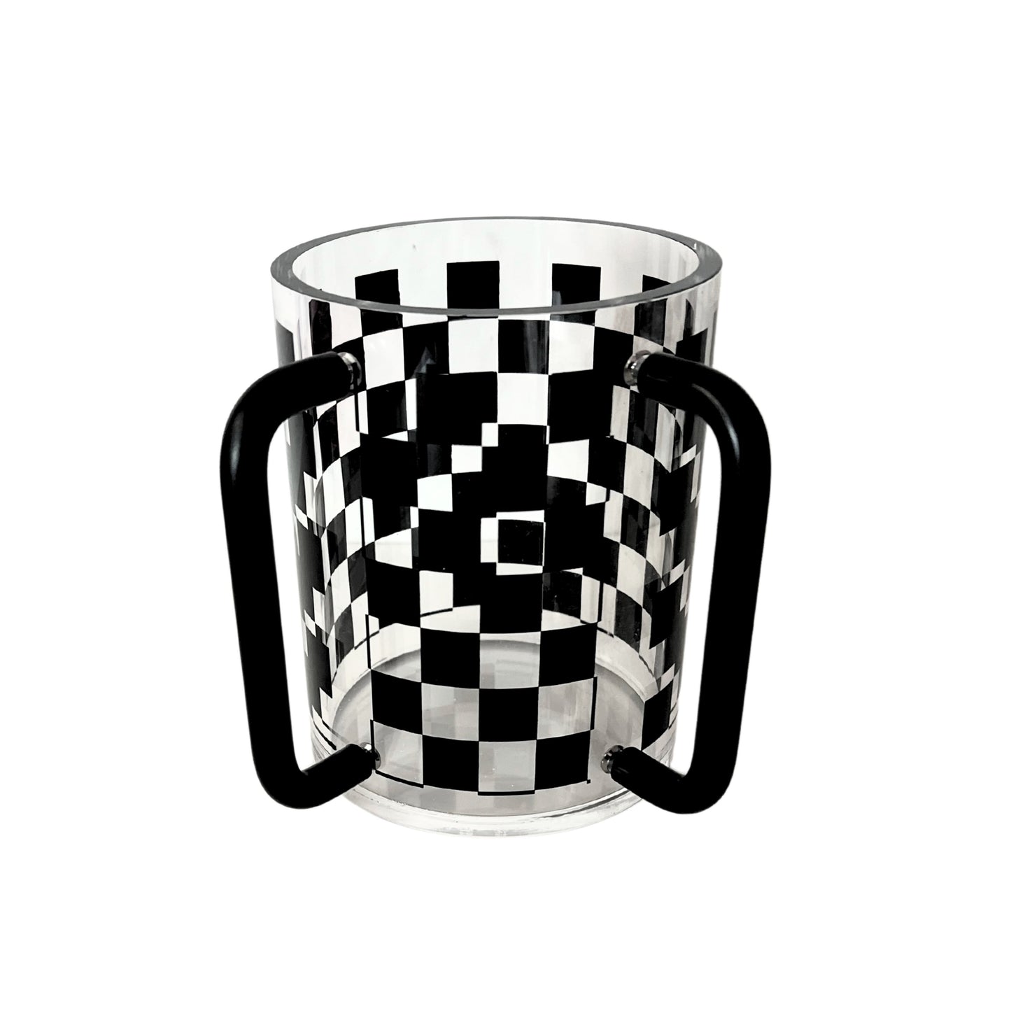 Checkered Acrylic Washing Cup