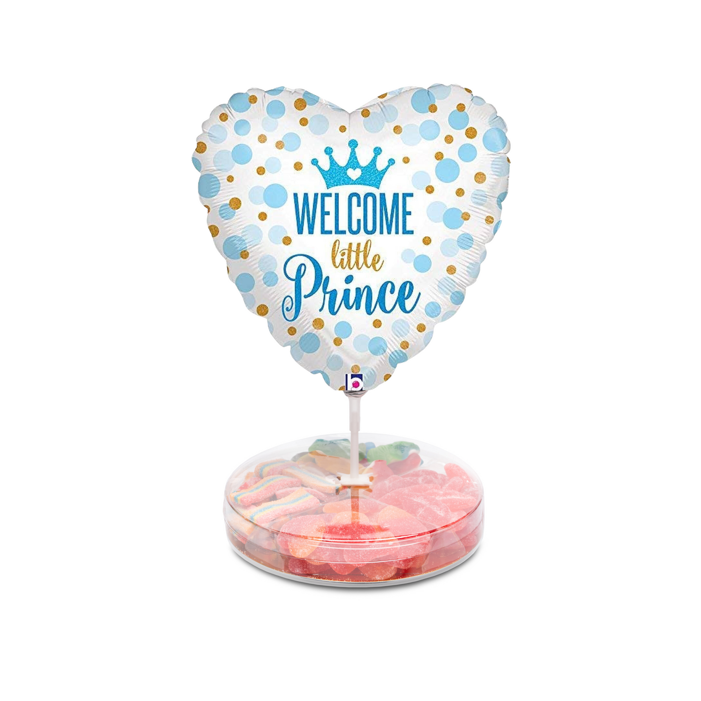 Small Platter with Baby Boy Balloon