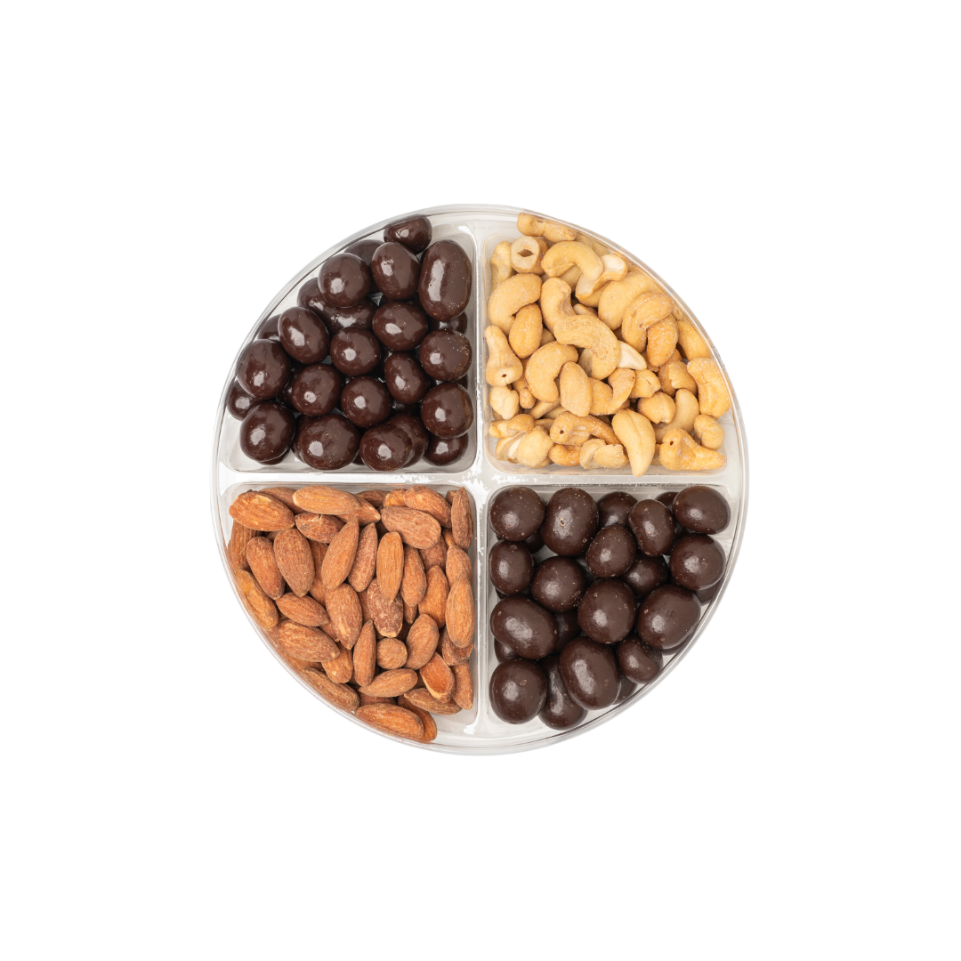 Chocolate and Nuts Platter, 4 Section
