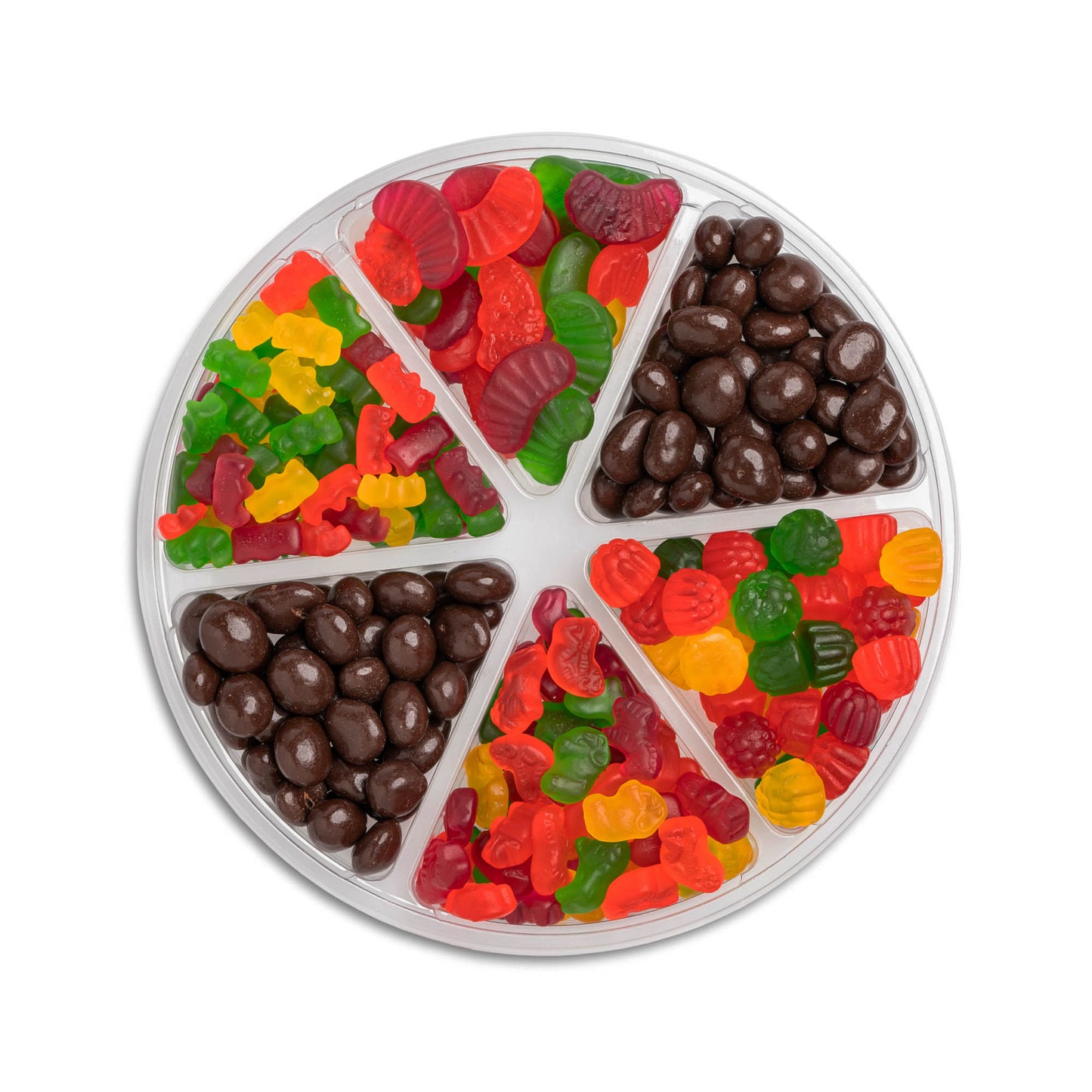 Medium 6 Section Tray, Pesach Candy and Chocolate
