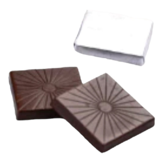 Dark Chocolate Squares, Gold or Silver (10 squares)
