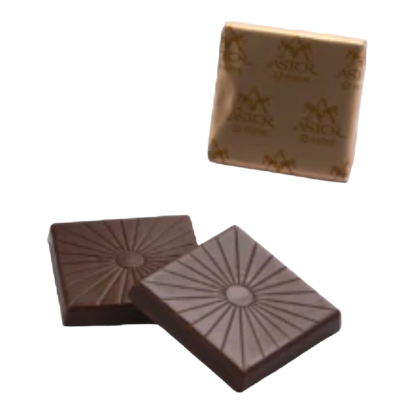 Dark Chocolate Squares, Gold or Silver (10 squares)