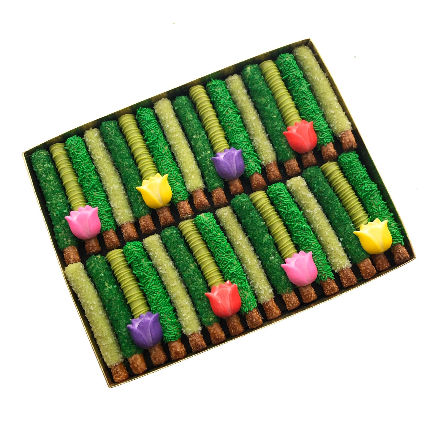 Mini Pretzel Rods with Tulip, 32 pretzels PICKUP ONLY