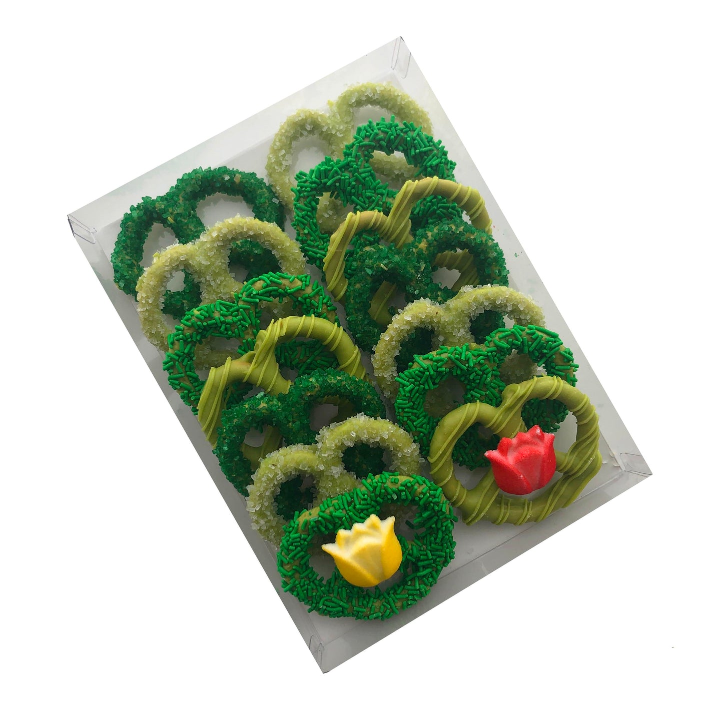 Pretzel Box with Tulip, Assorted Sizes PICKUP ONLY