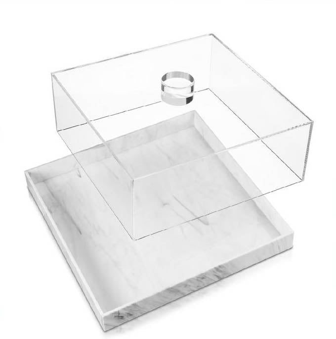 Acrylic Cake Box with Wine and Treats