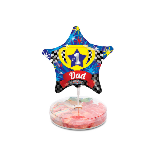 Small Platter with Best Dad Balloon