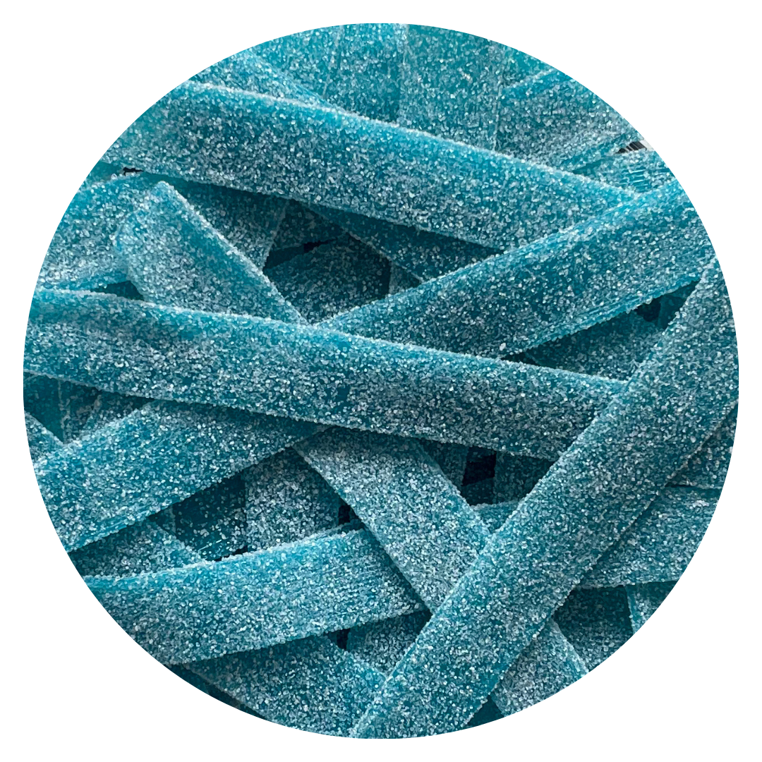 Sourbelt Raspberry Long Raspberry Sour Belts – Candy Catchers