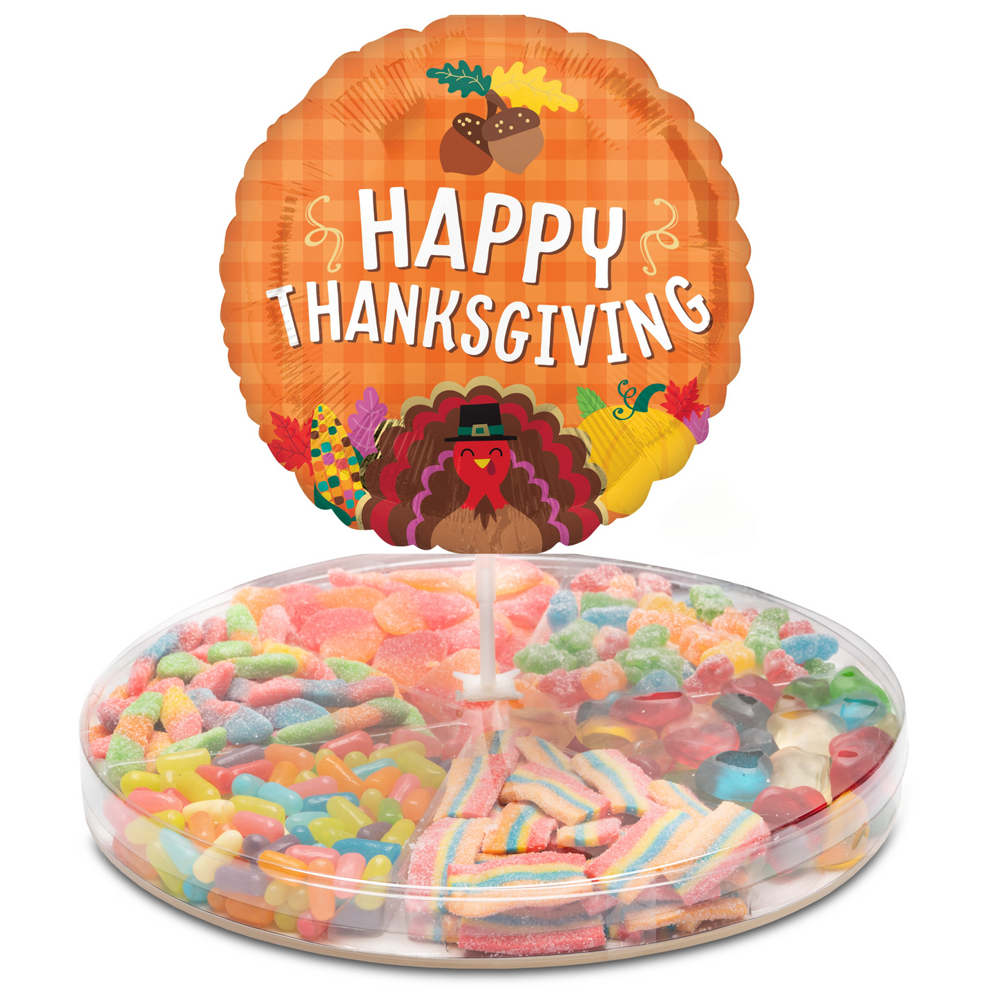 Large Platter with Thanksgiving Balloon