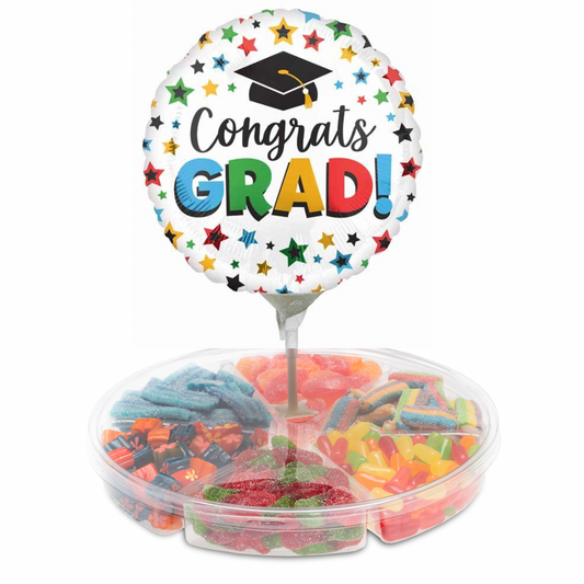 Medium Platter with Graduation Balloon