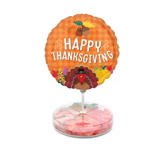 Small Platter with Happy Thanksgiving Balloon