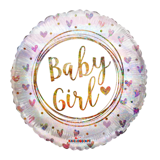 Baby Girl Balloon - Pink and Gold