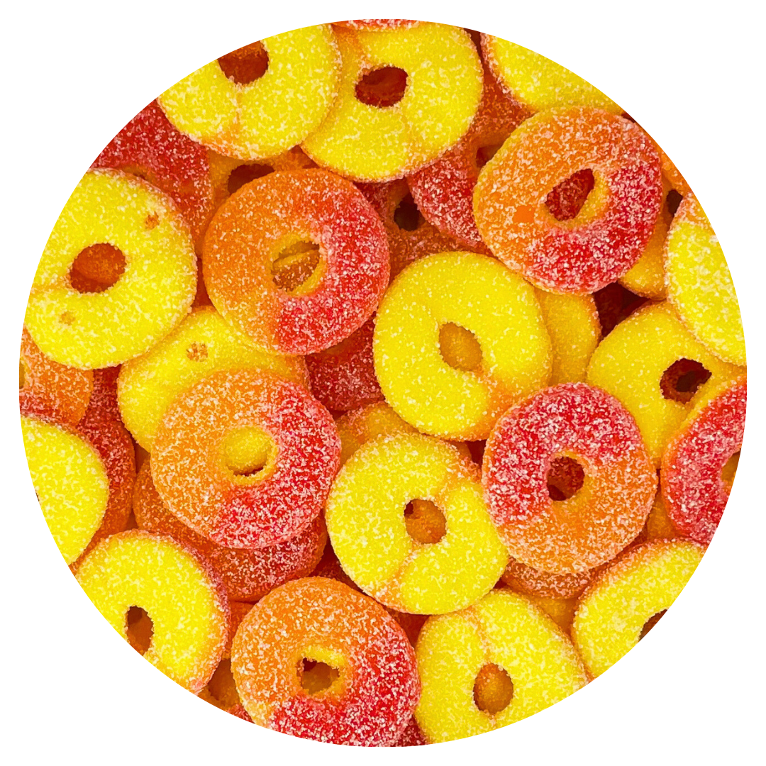 Sour Peach Rings – Candy Catchers