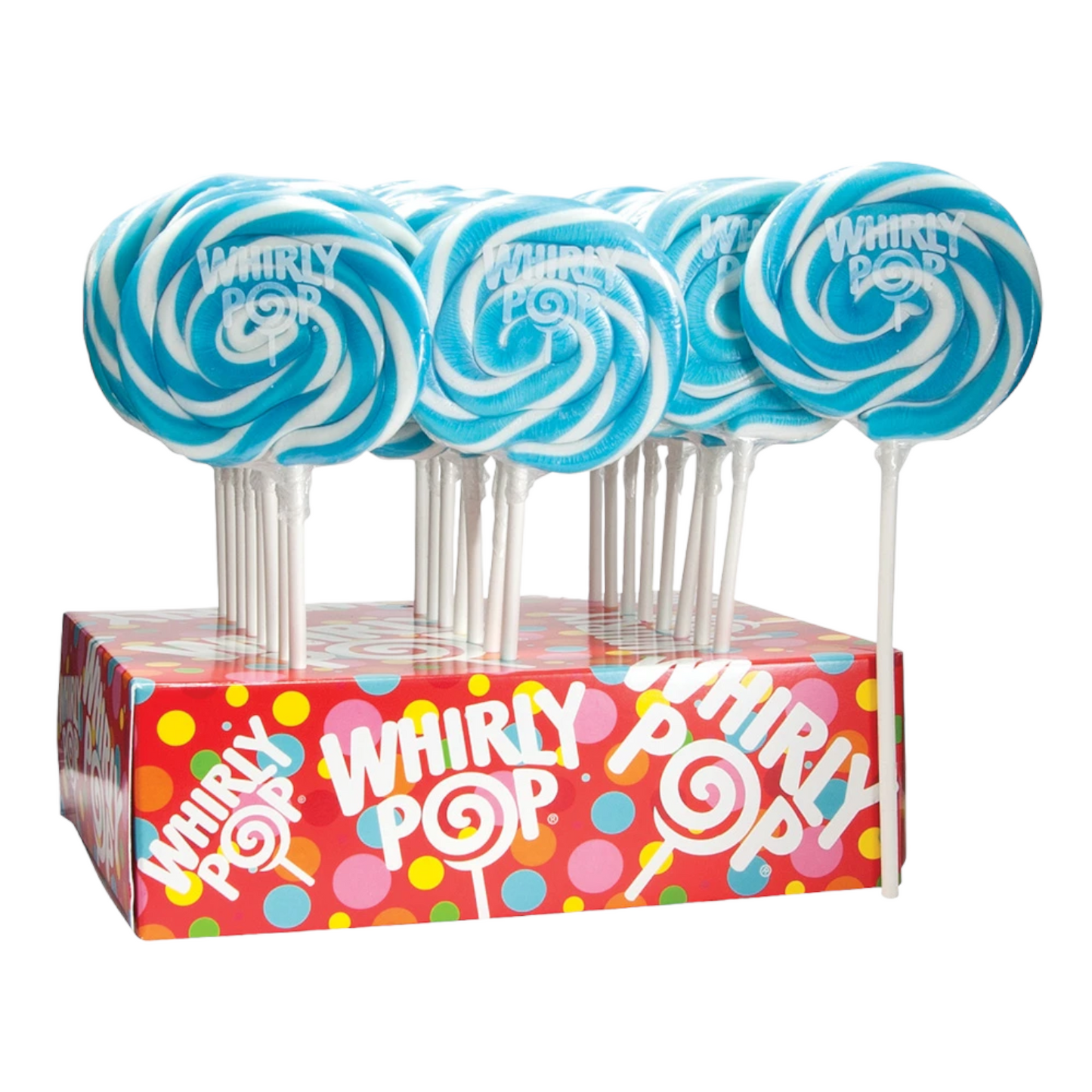 Light Blue Whirly Pop Lollipop, 1.5 oz (3 inch)