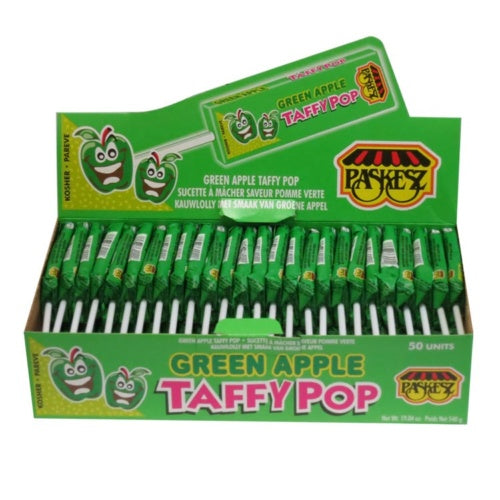 Paskesz Green Apple Taffy Pop