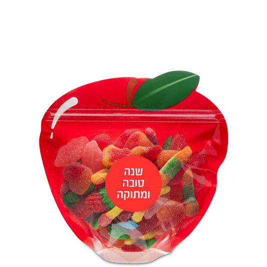 Apple Shaped Bulk Bag, Colourful Candy (1 lb.)