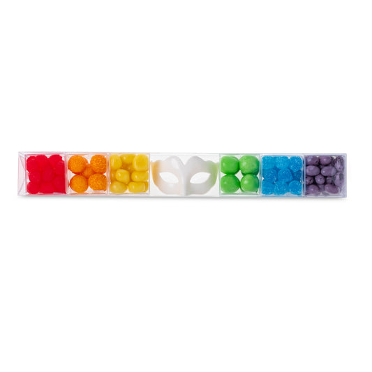 Mini Cube Stack with Mask, Colourful Candy