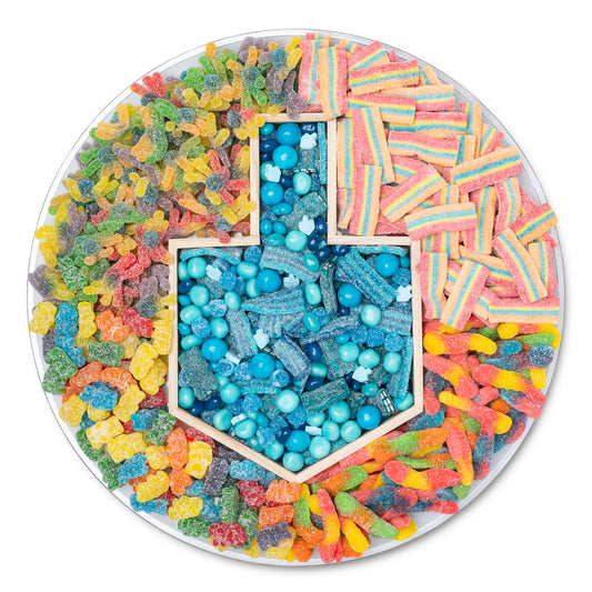 XL Dreidel Candy Platter, Chanukah