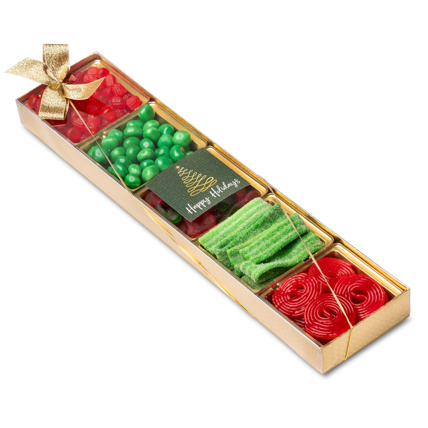 Long 5 Section Tray, Christmas