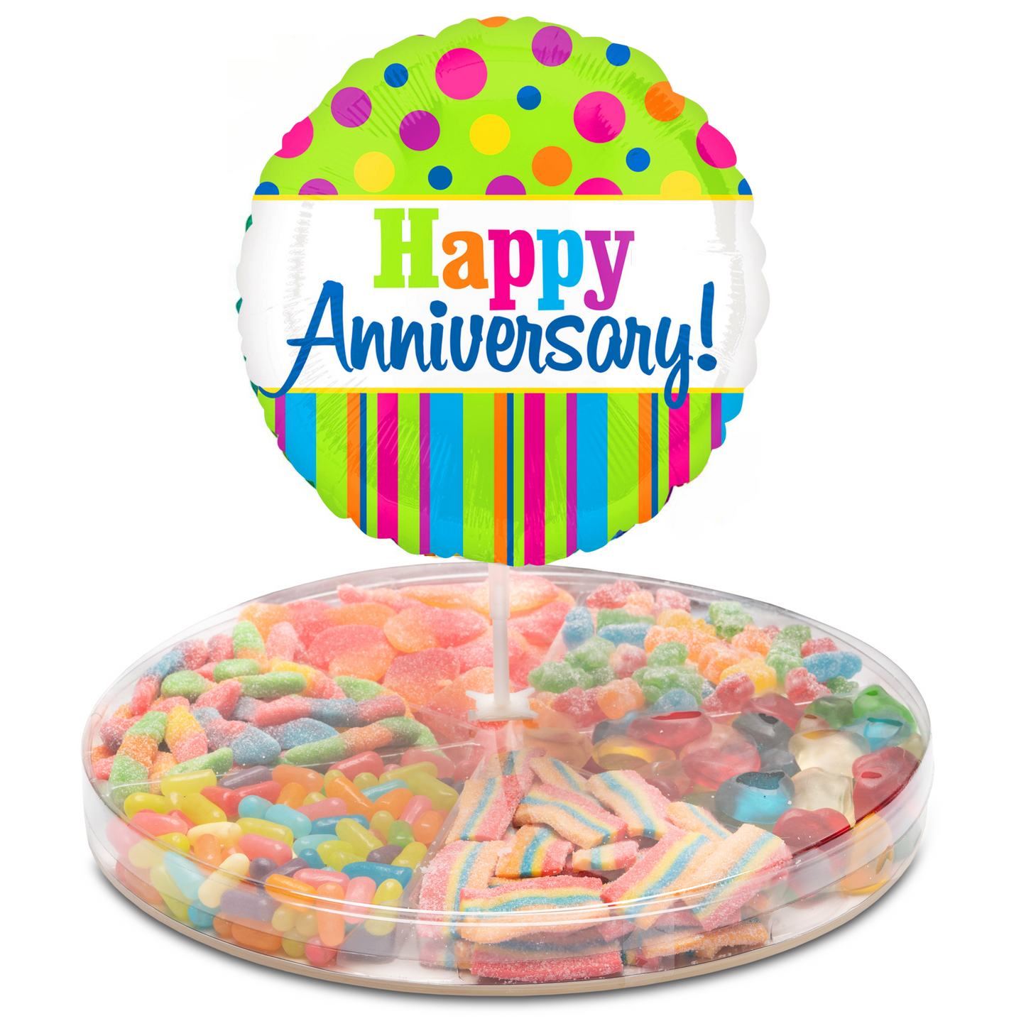 Large Platter with Happy Anniversary Balloon