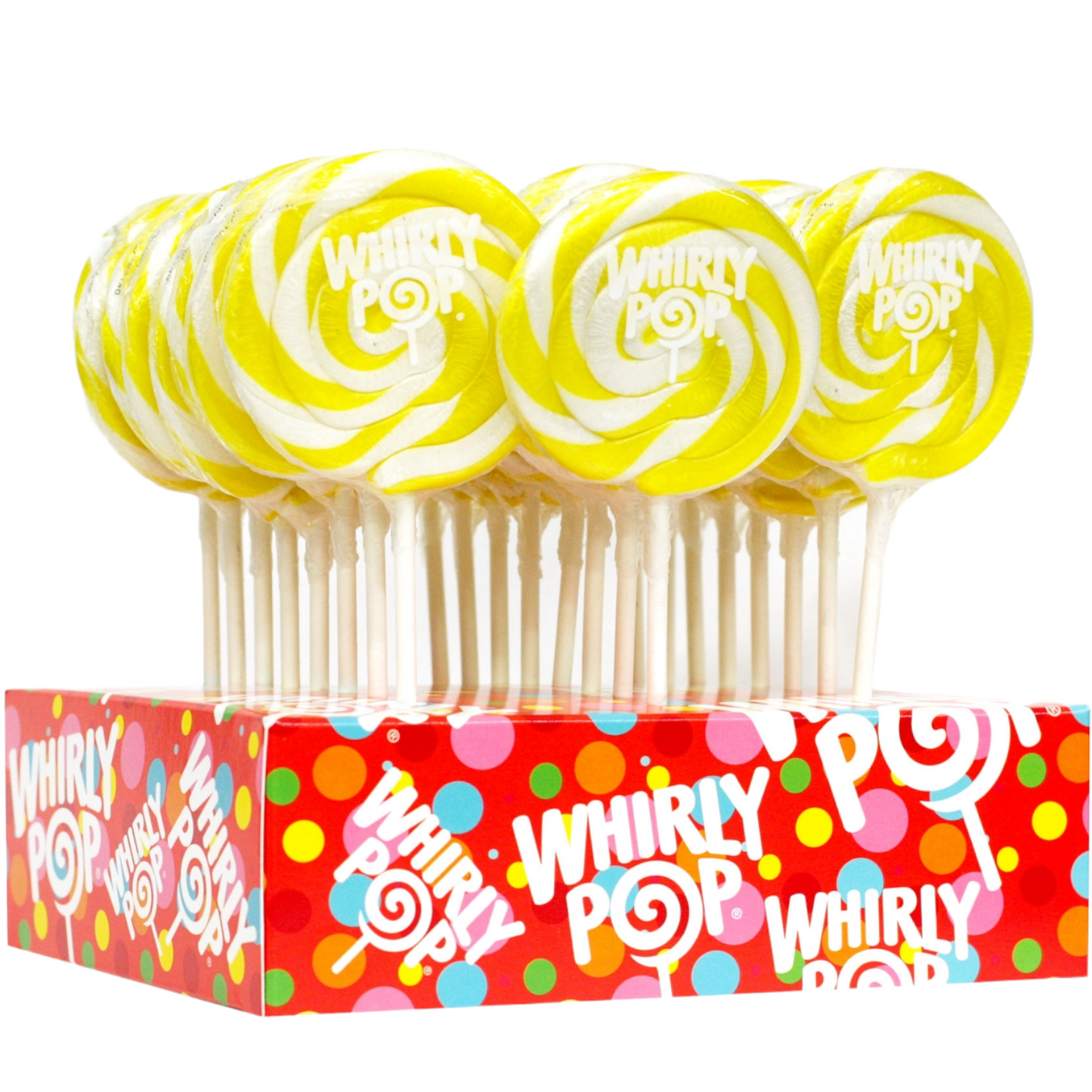 Yellow Whirly Pop Lollipop, 1.5 oz (3 inch)