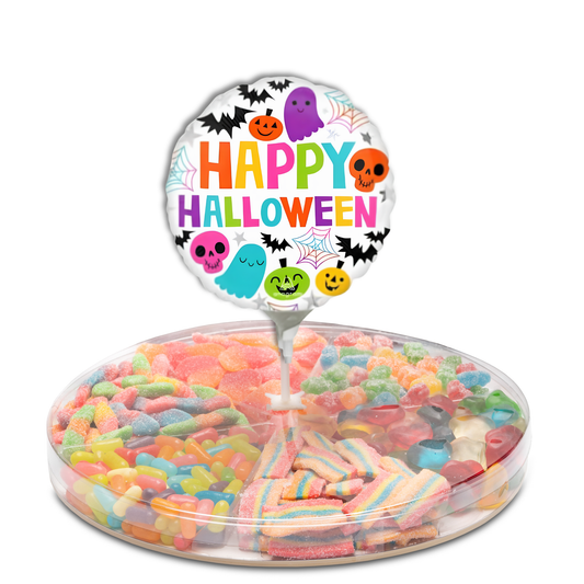 Large Platter with Halloween Balloon