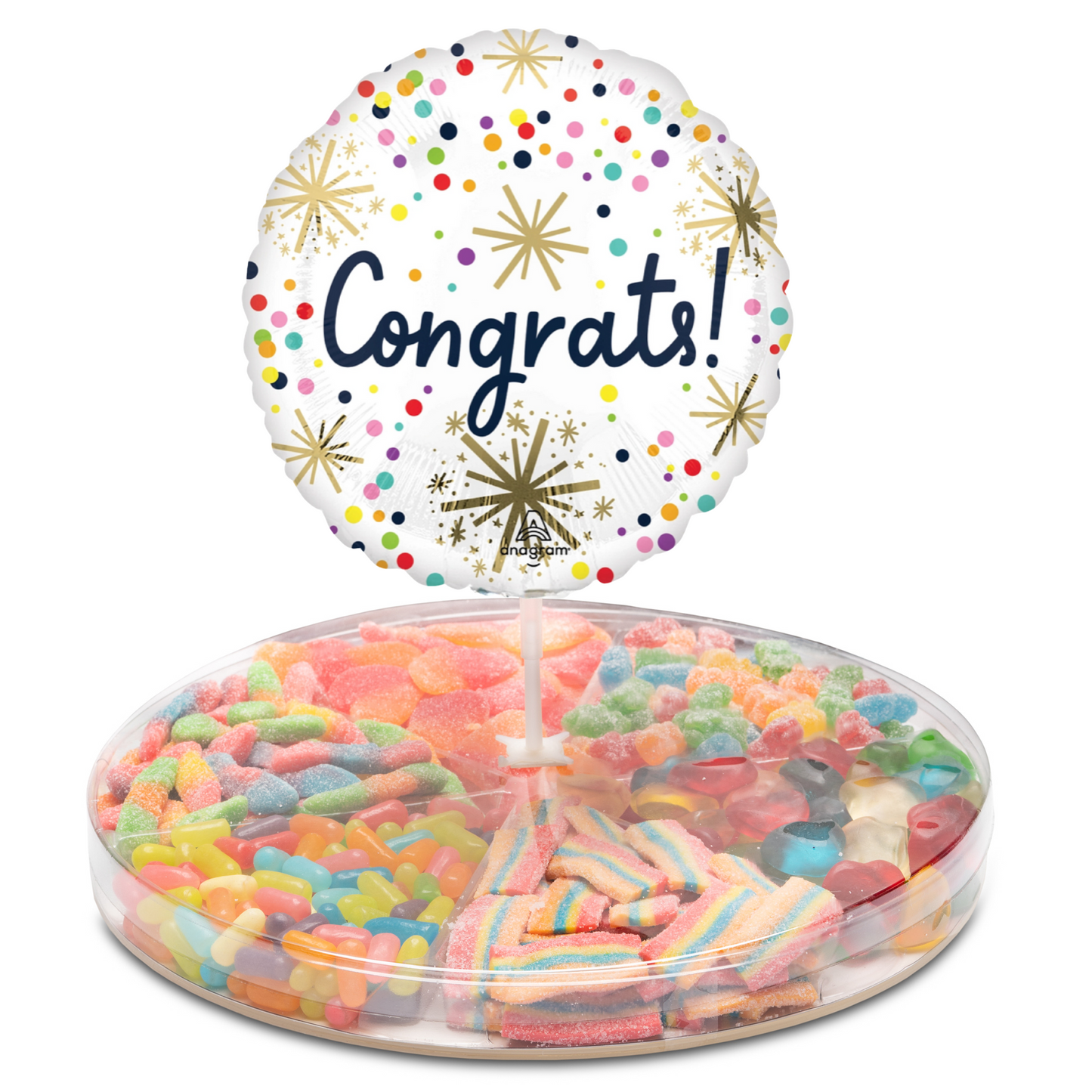 Large Platter with Congratulations Balloon