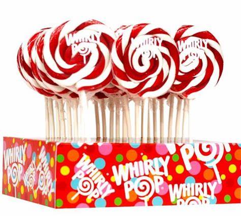 Red Whirly Pop, 1.5 oz (3 inch)