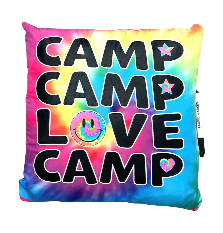Love Camp Tie Dye Autograph Pillow