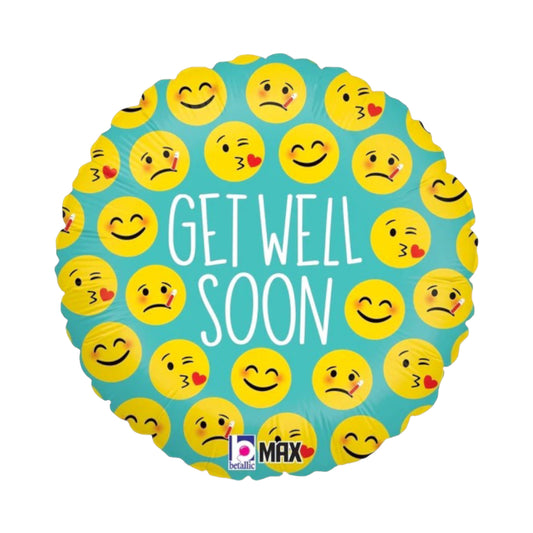 Get Well Soon Balloon - Emojis