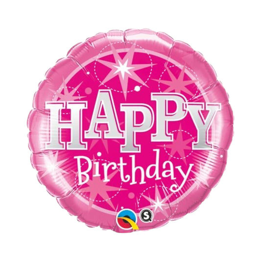 Happy Birthday Balloon - Pink