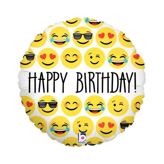 Happy Birthday Balloon - Emojis