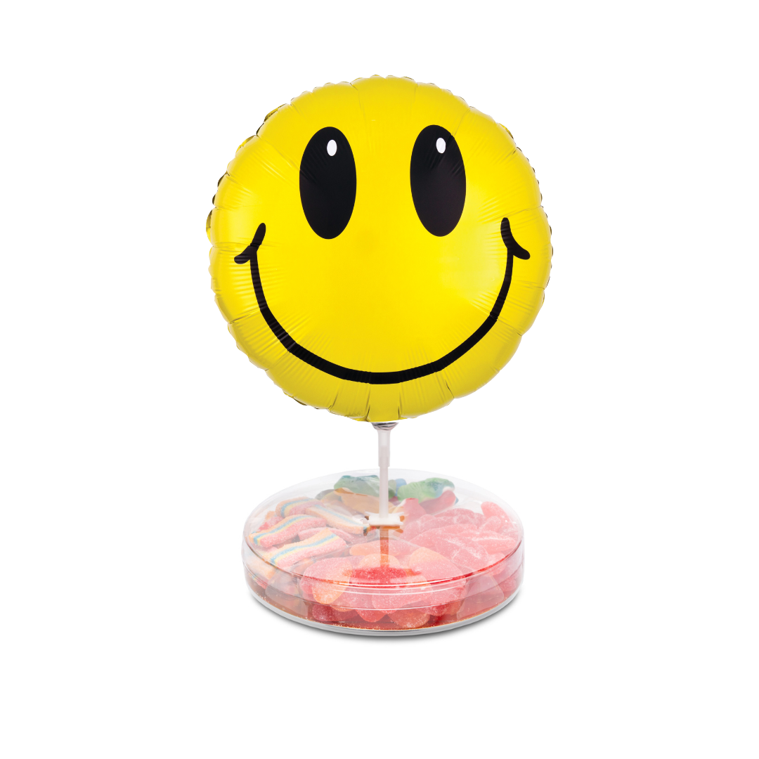 Small Platter with Smiley Face Balloon
