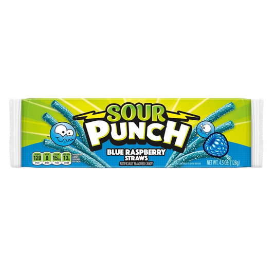 Blue Raspberry Sour Punch Straws