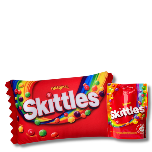 Small Skittles Pillow with Skittles Candy