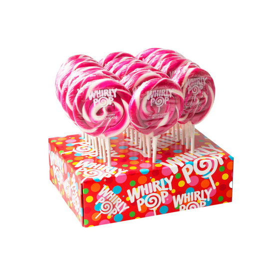 Raspberry Whirly Pop Lollipop, 1.5 oz (3 inch)
