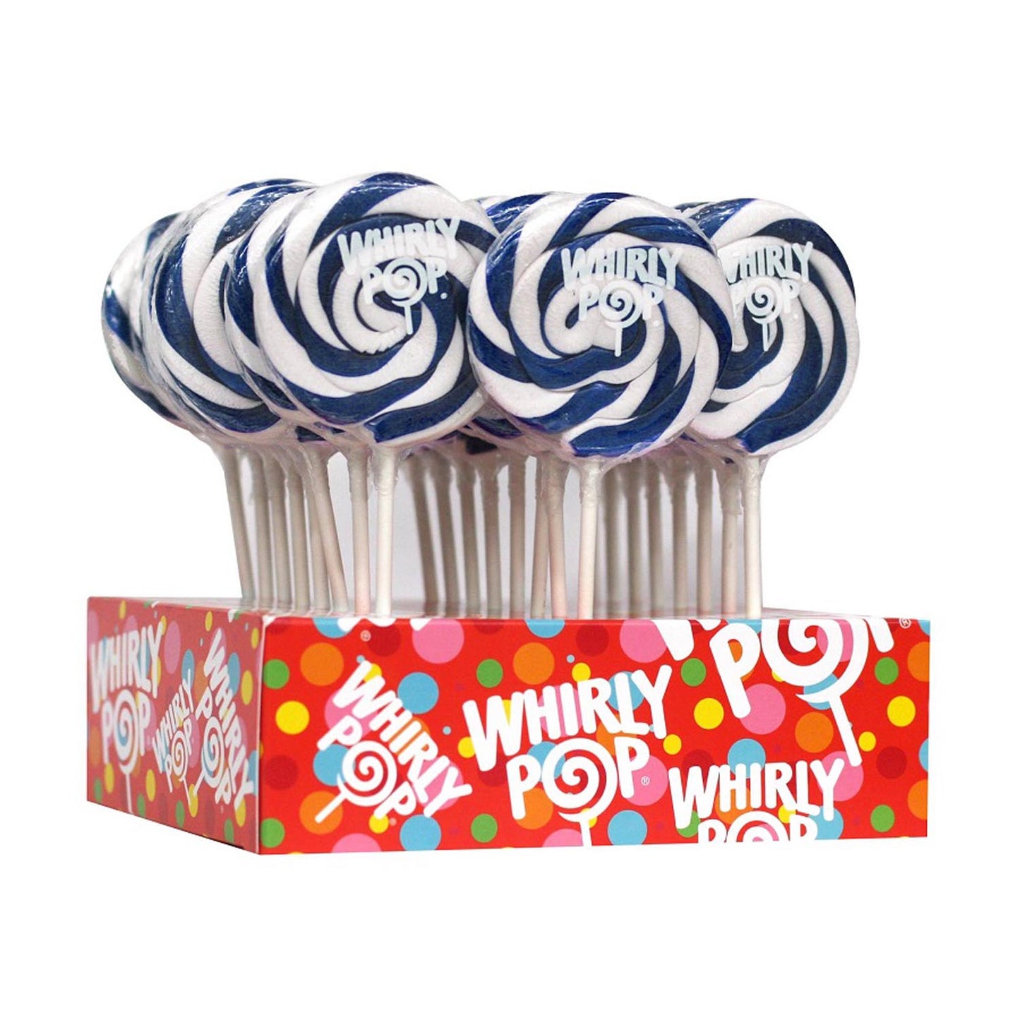 Blue Whirly Pop Lollipop, 1.5 oz (3 inch)