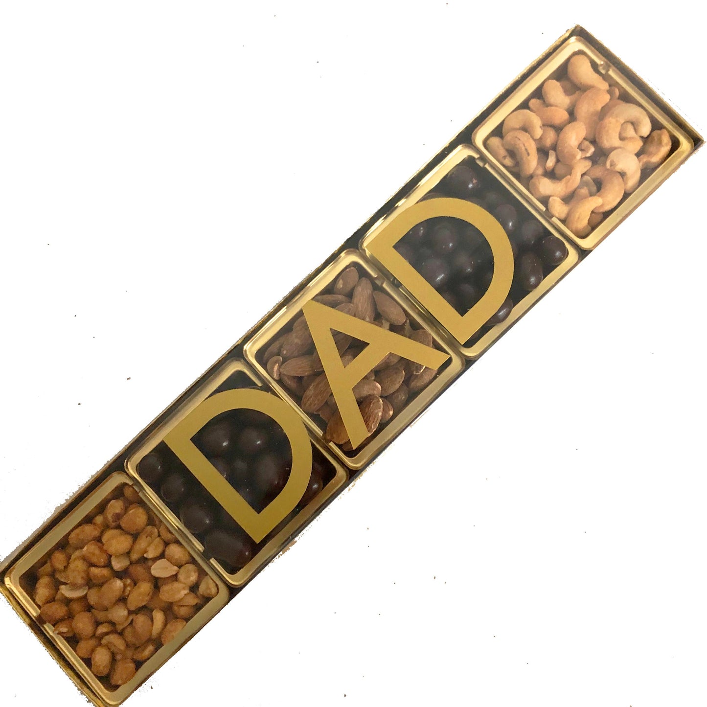 Dad 5 Section Tray, Chocolate and Nuts