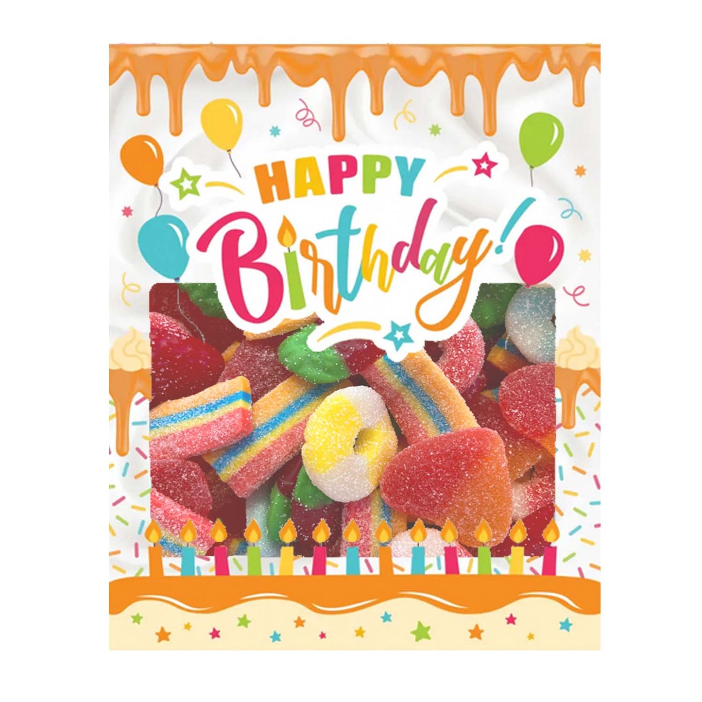 Mixed Bulk Candy Bag, Happy Birthday