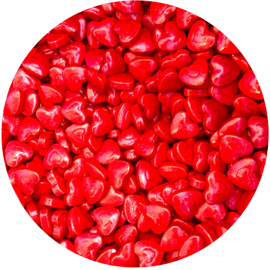 Red Pressed Candy Hearts